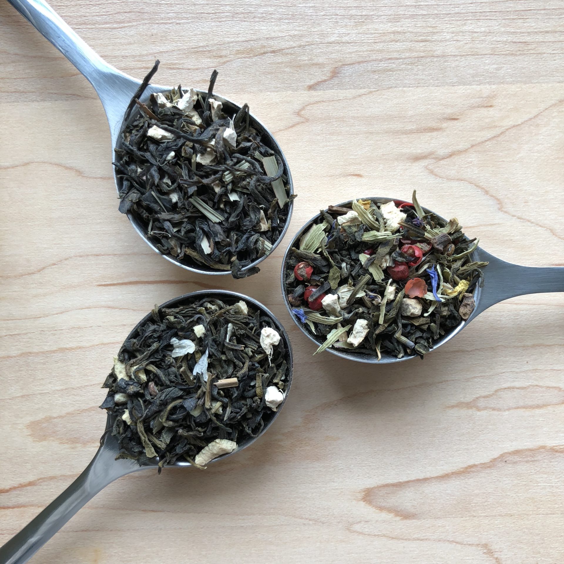 Teabox's Ginger Mint, Green Potpourri, and Lemon Dew Tea Review Tea
