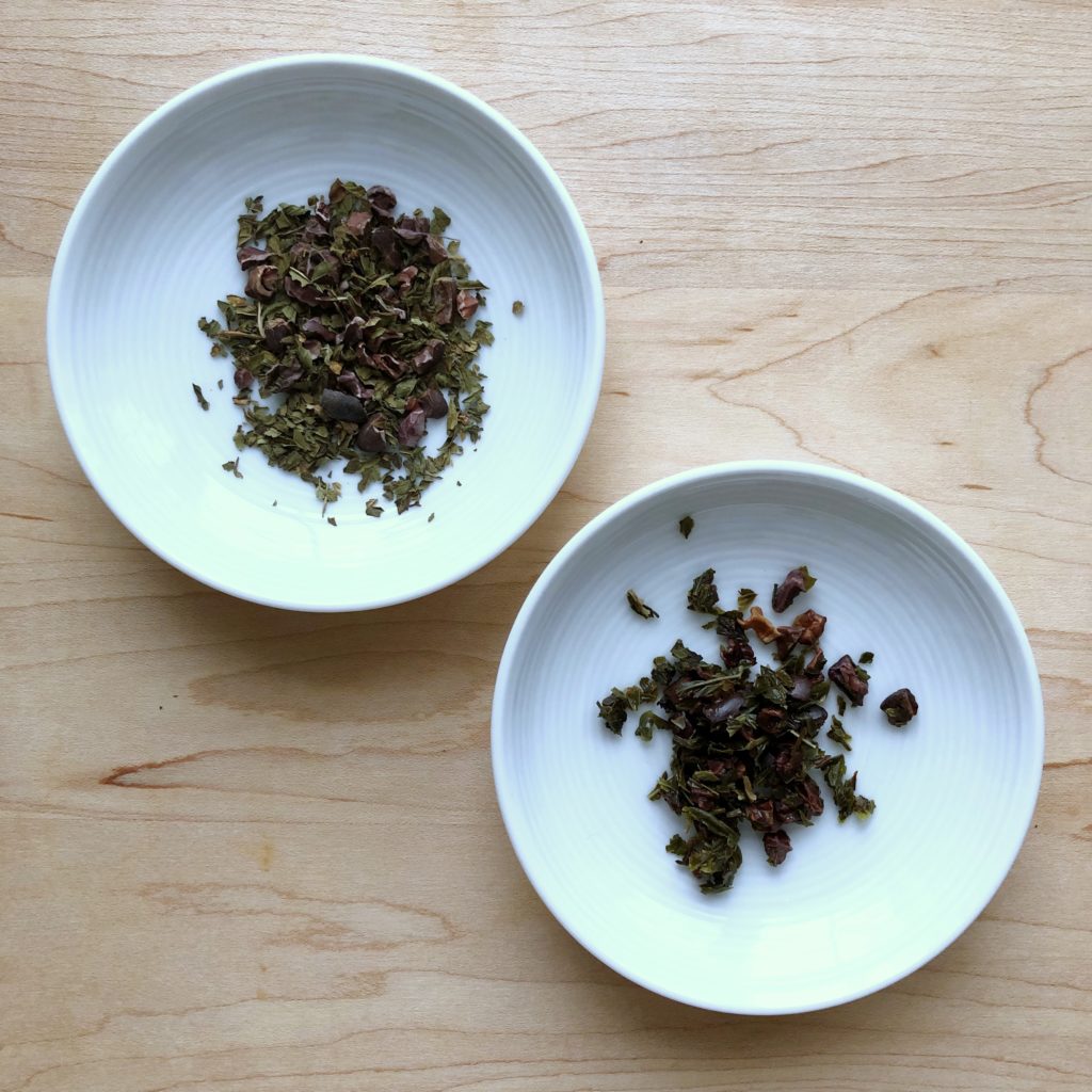 Amoda Tea St. Fiacers Farm Peppermint Patty Herbal Tea Dishes