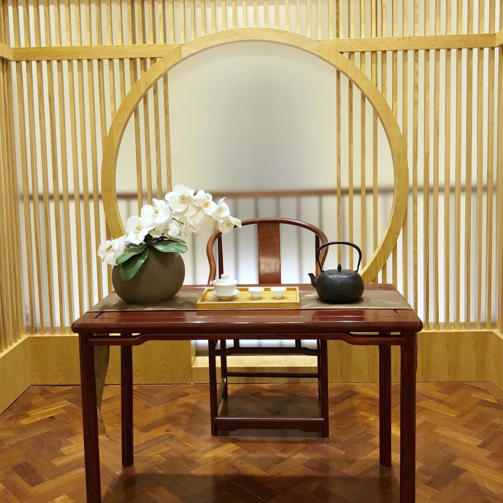 Display of tea set in HK tea museum