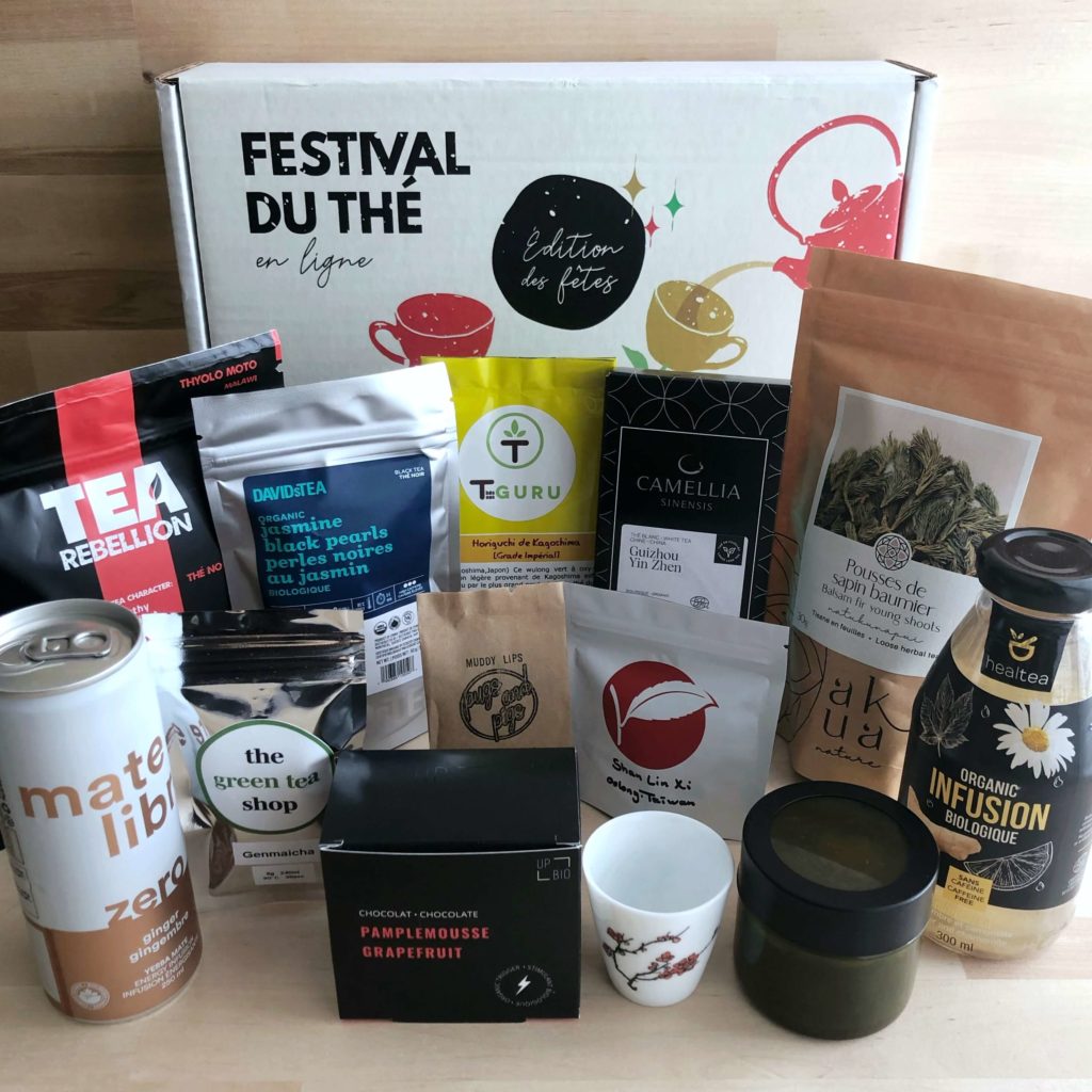 An assortment of tea and tea infused products from Grand Cru Box