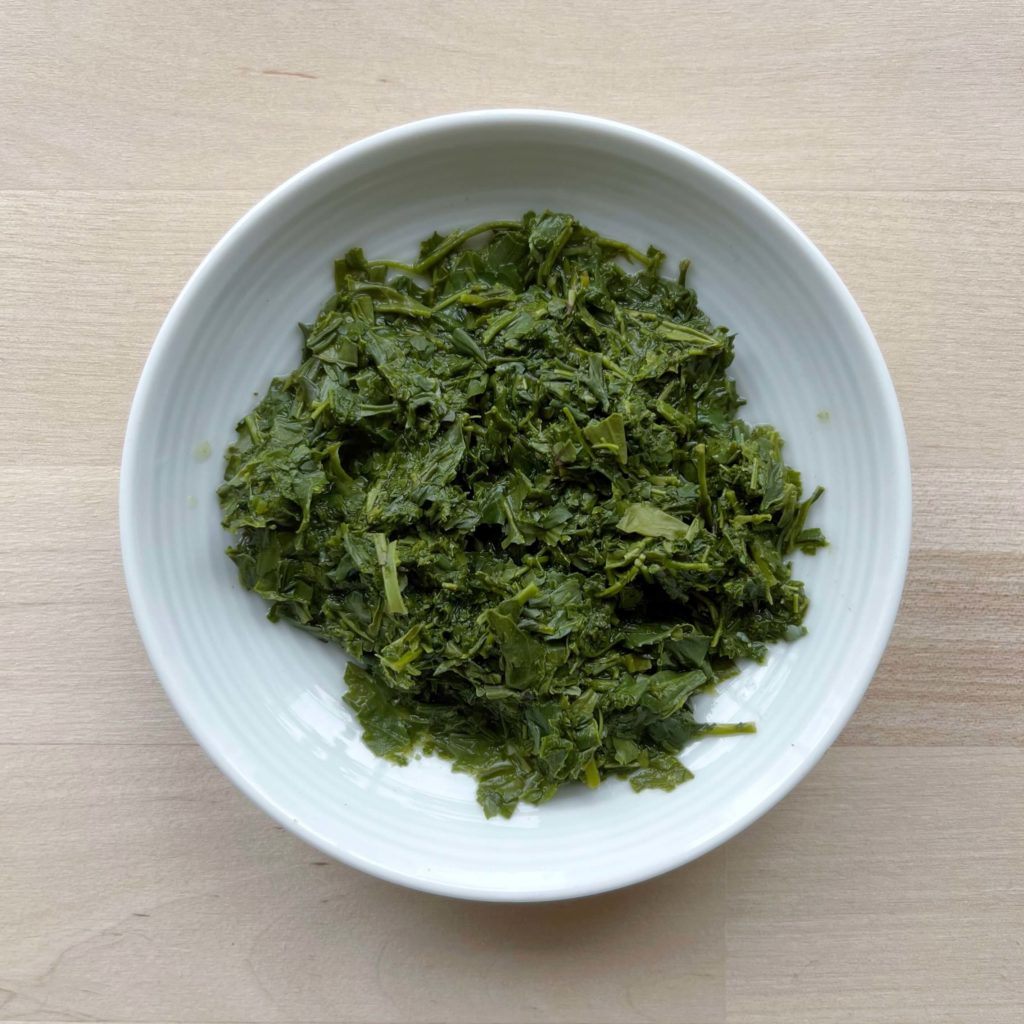 Dish of infused Japanese green tea