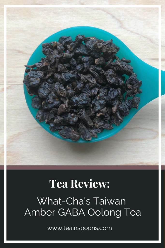 What Cha s Taiwan Amber GABA Oolong Tea Tea Review Tea in Spoons